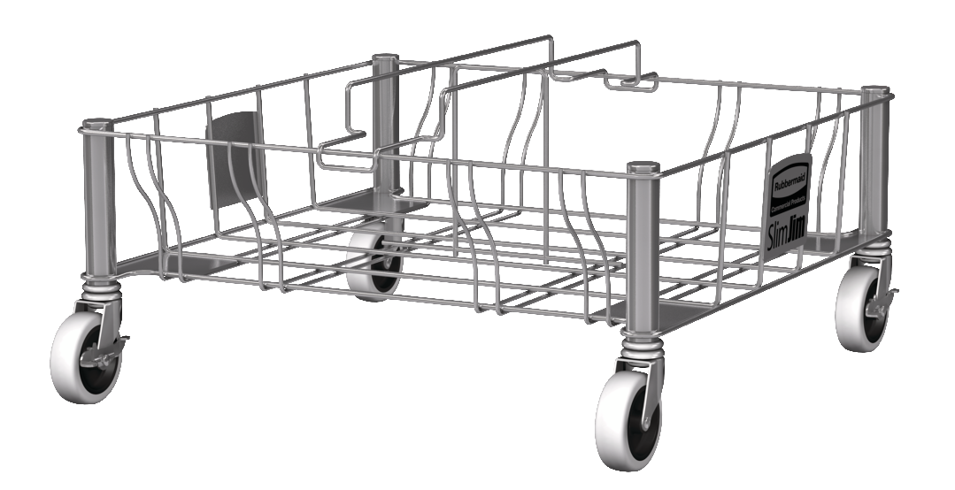 Slim Jim Double Stainless Steel Dolly - OzWashroom