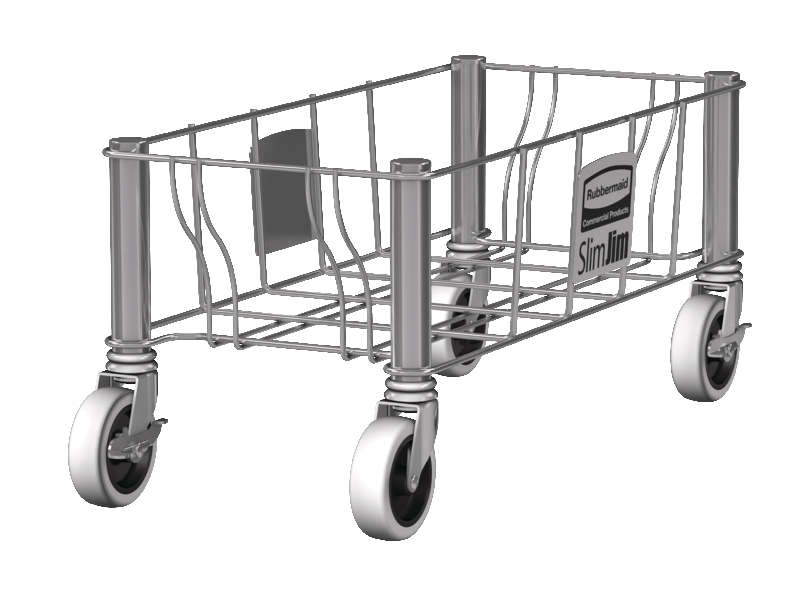 Slim Jim Single Stainless Steel Dolly - OzWashroom