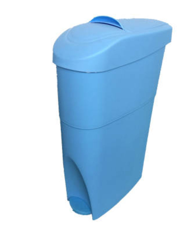 Sanitary Bin Blue Slim Lady Female Waste Disposal - OzWashroom