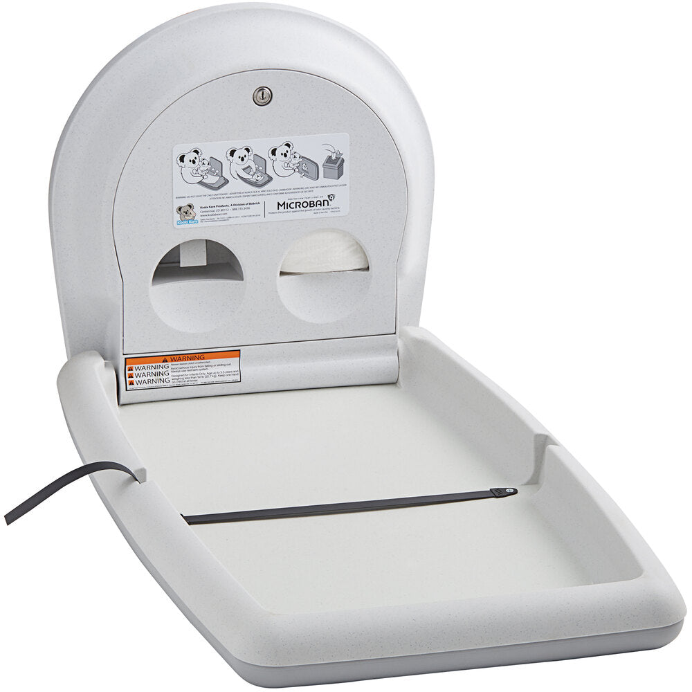 Koala Kare KB301-05 White Granite Vertical Surface-Mounted Baby