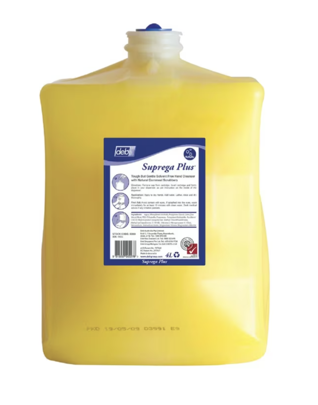 Dispenser + 4 Litre Suprega Plus Cleanse Heavy Duty Refill DEB4000