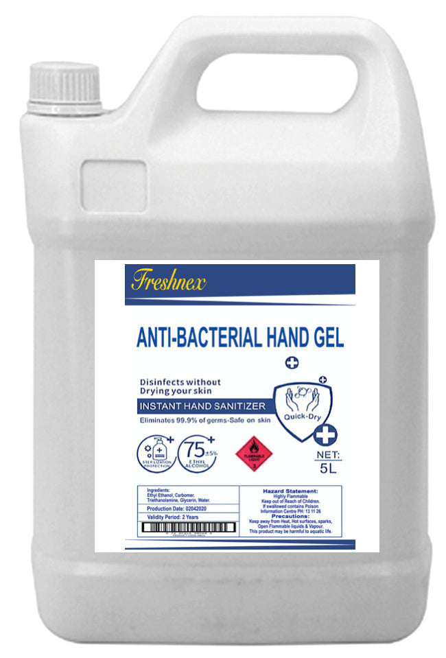 ABG1 Antibacterial Hand Sanitising Gel 5 Litre