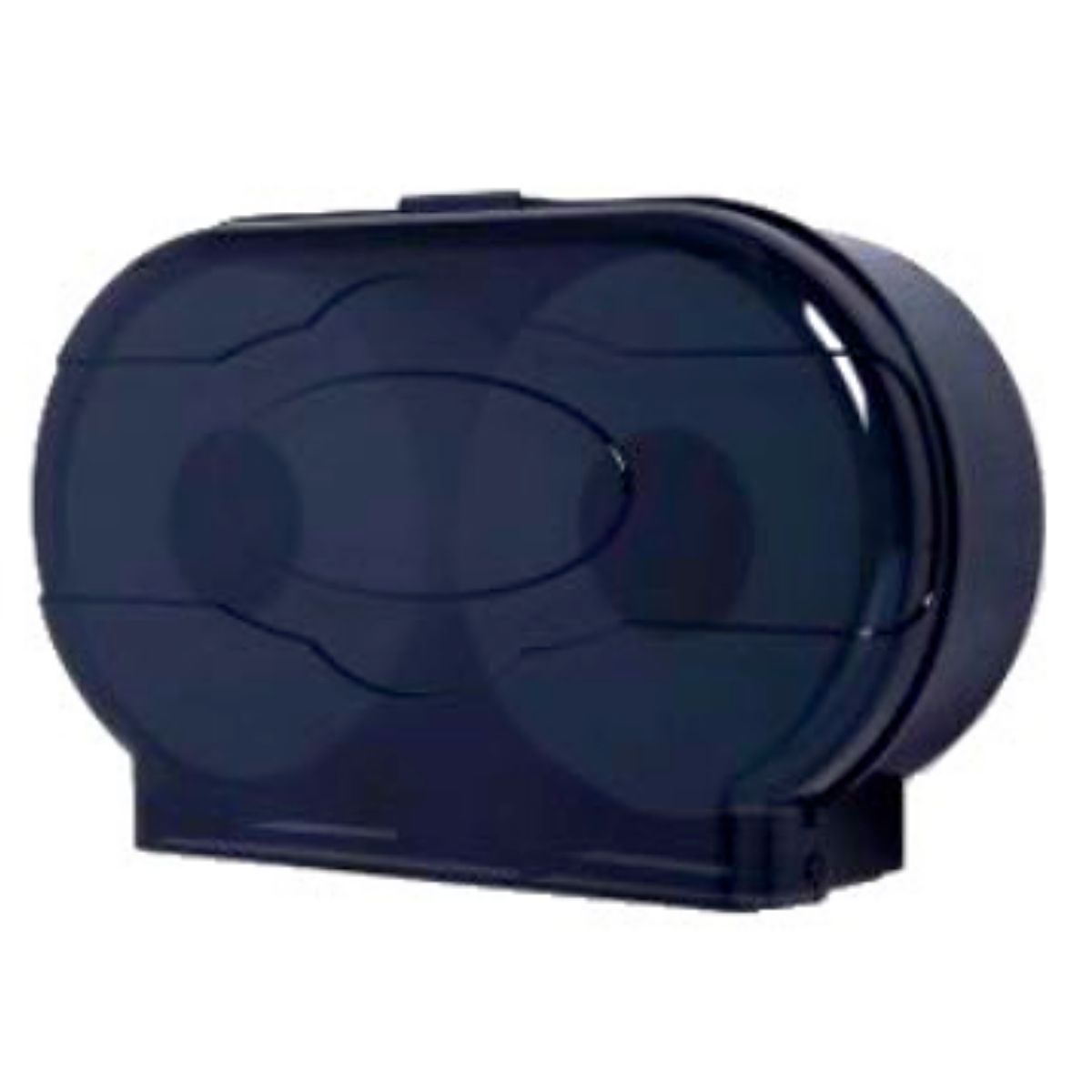 Twin Jumbo Roll Dispenser Transparent Black - OzWashroom