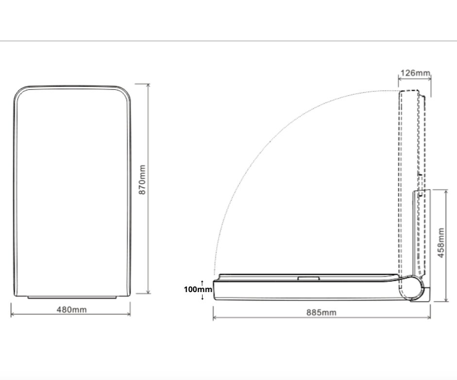Metlam Vertical Baby Change Station - OzWashroom