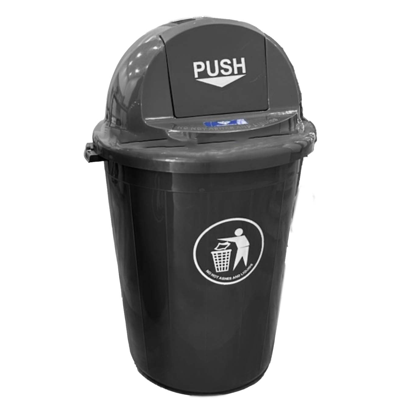 Plastic Tidy Waste bin with Lid 80L Heavy Duty - OzWashroom
