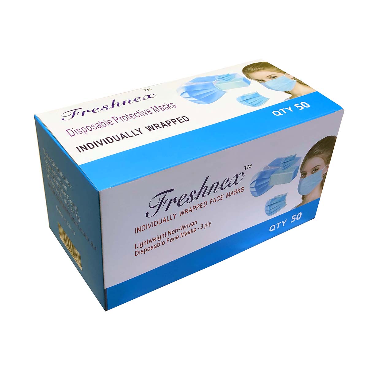 disposable face mask, Individually Wrapped