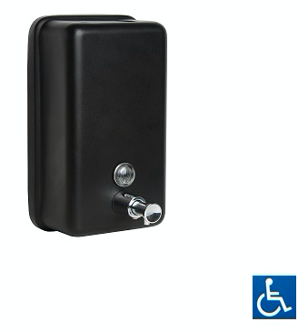 Metlam Vertical Soap Dispenser Black Designer - OzWashroom
