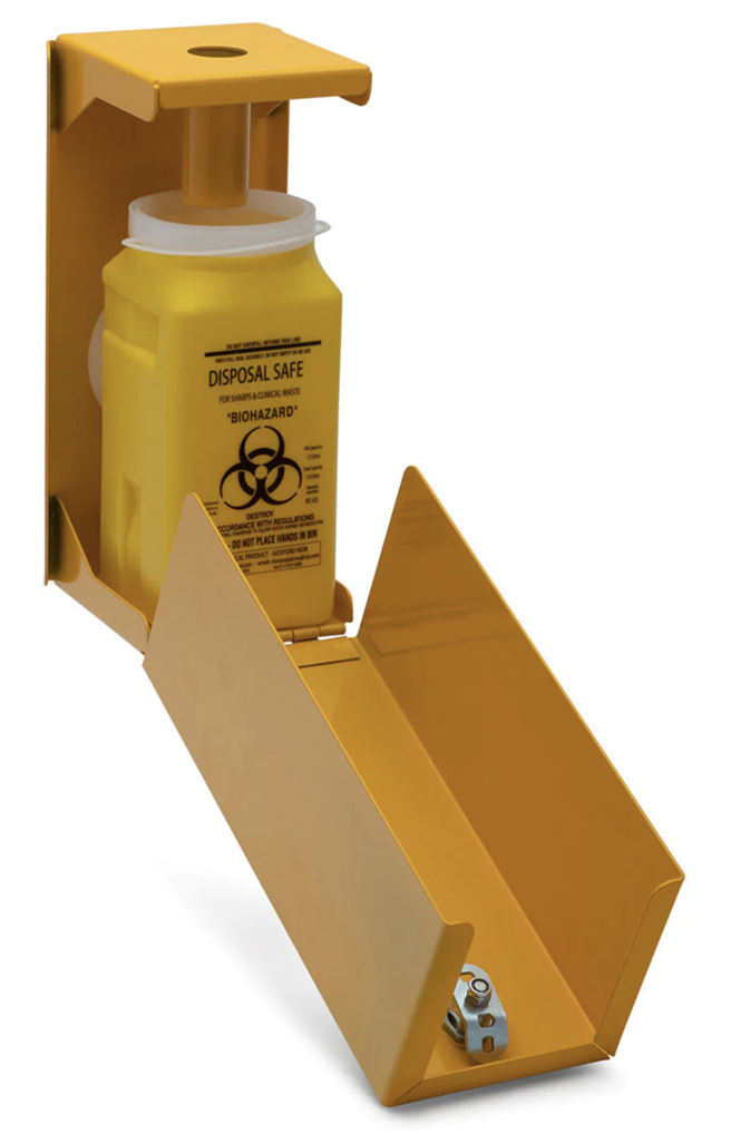 Yellow Armour Sharps Disposal and Spare Insert - OzWashroom