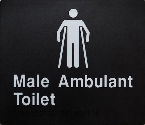 Male Ambulant Braille - OzWashroom