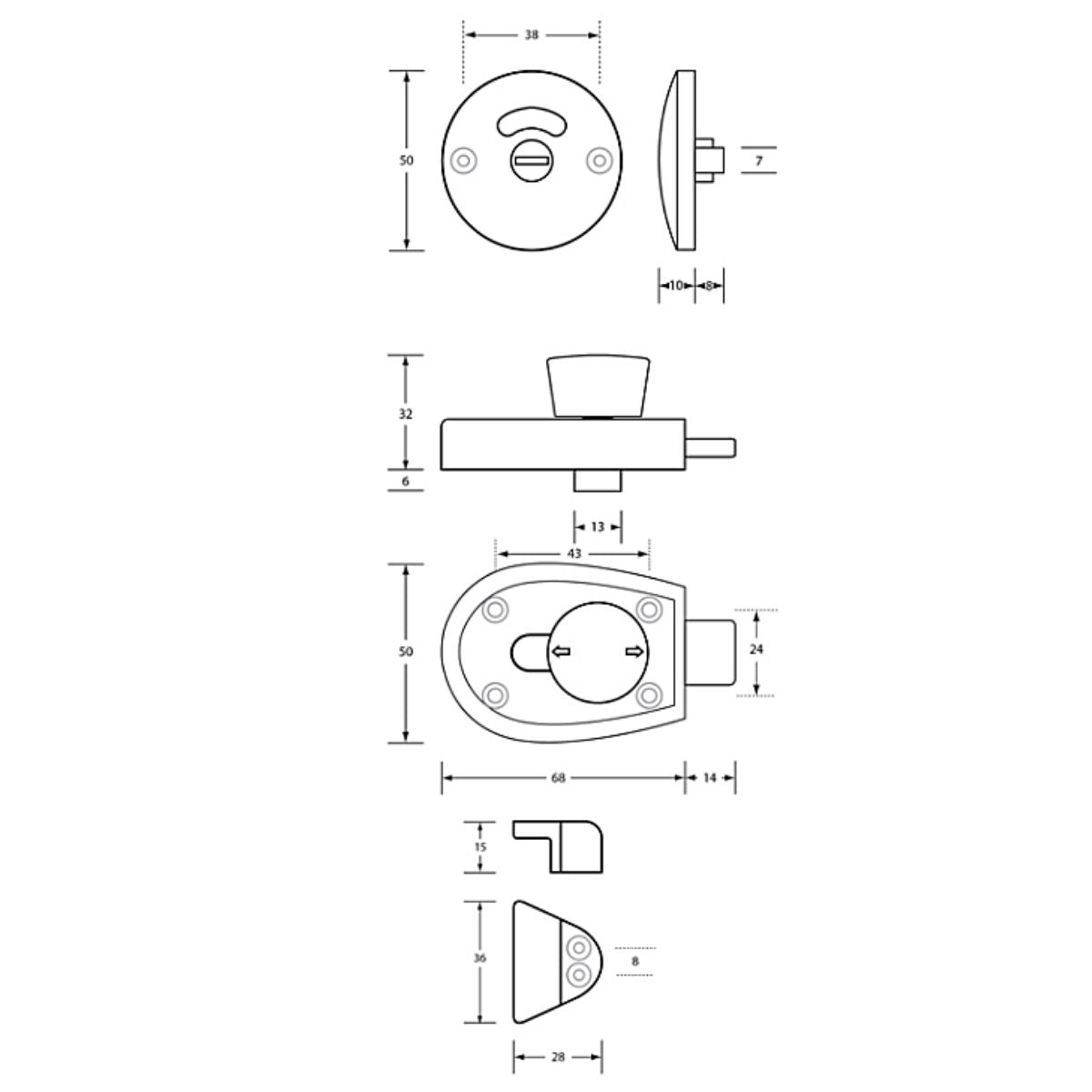 Metlam Slide Lock & Indicator System Xcel-Series