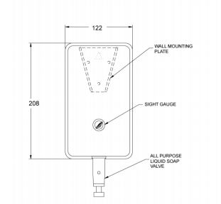 Surface Mounted Soap Dispenser