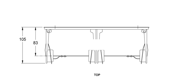 DOUBLE TOILET ROLL HOLDER