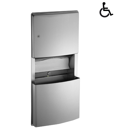 PAPER TOWEL DISPENSER & WASTE BIN 11.2L