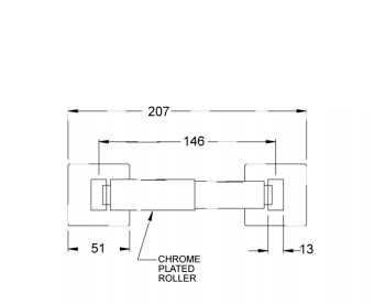 SINGLE TOILET ROLL HOLDER