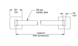 TOWEL BAR ROUND