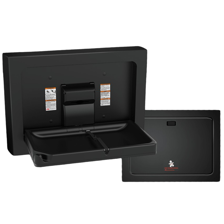 Baby Change Station Parallel Matte Black, Stainless Steel
