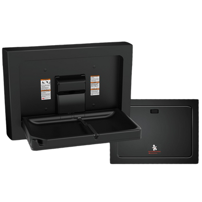 Baby Change Station Parallel Matte Black, Stainless Steel