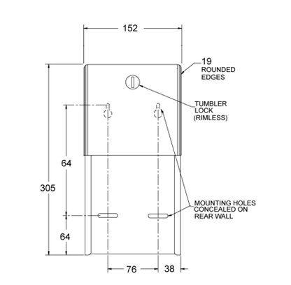 TWIN HIDE A ROLL TOILET ROLL HOLDER 