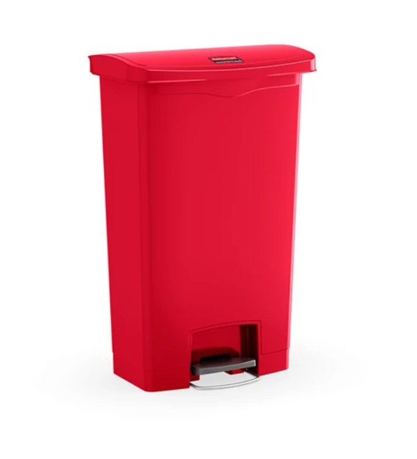 Rubbermaid Streamline™ 30L Step-On Resin Front Step red
