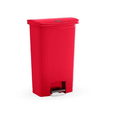 Rubbermaid Streamline™ 68L Step-On Resin Front Step RED