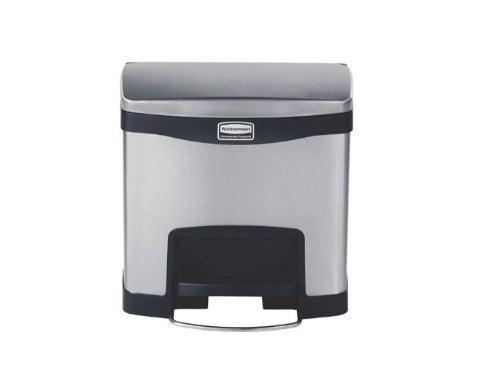 Rubbermaid Impressions™ Step-On Stainless Steel Front Step Black