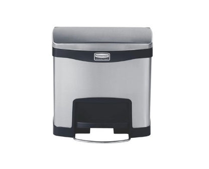 Rubbermaid Impressions™ Step-On Stainless Steel Front Step Black