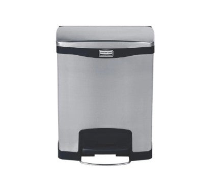 Rubbermaid Impressions™ Step-On Stainless Steel Front Step Black