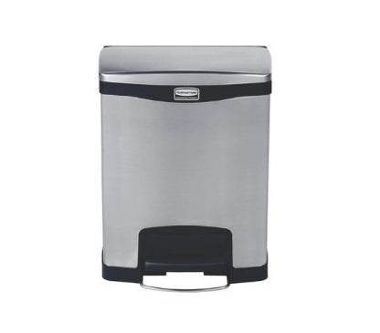 Rubbermaid Impressions™ Step-On Stainless Steel Front Step Black