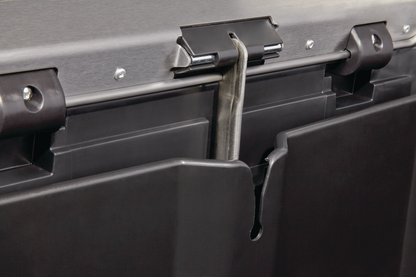 Rubbermaid Impressions™ 50L Step-On Stainless Steel Front Step Black 1901992