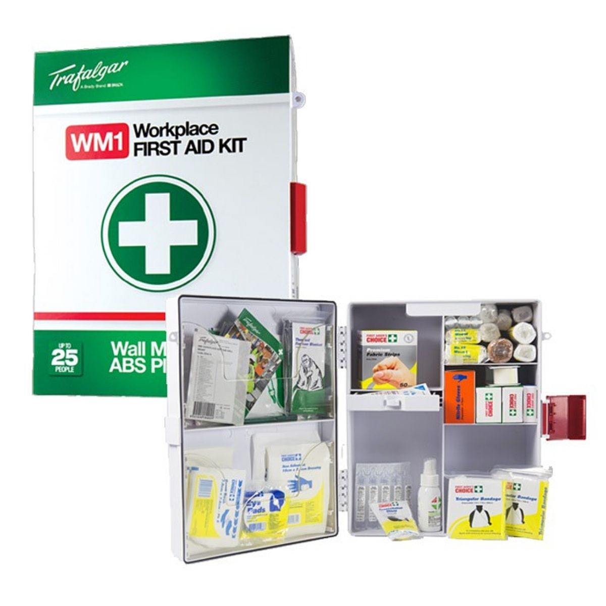 First Aid Kit for Workplace ABS Case Wall Mount WM1 by Ozwashroom