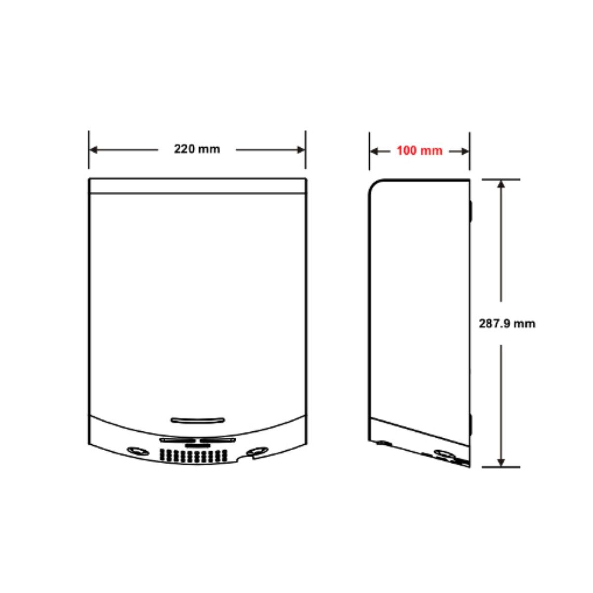 MET_ECLIPSE05 Metlam Hand Dryer_specs