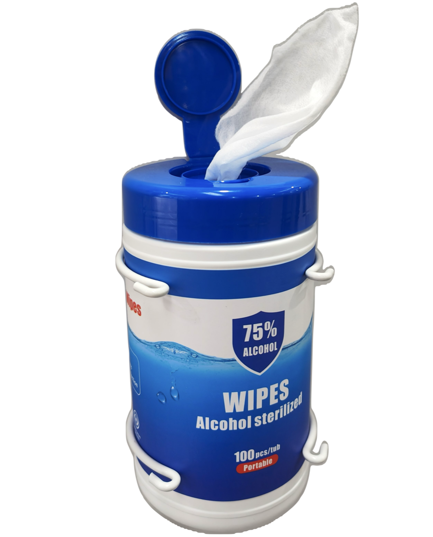 Antibacterial Biodegradable Wet Wipes Tub and Dispenser