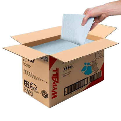 WYPALL® X50 Blue Reinforced Single Sheet Wipers