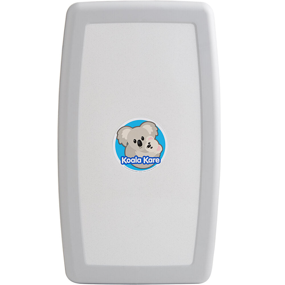 KoalaKare White Granite Vertical Wall Mount Baby Changing Station