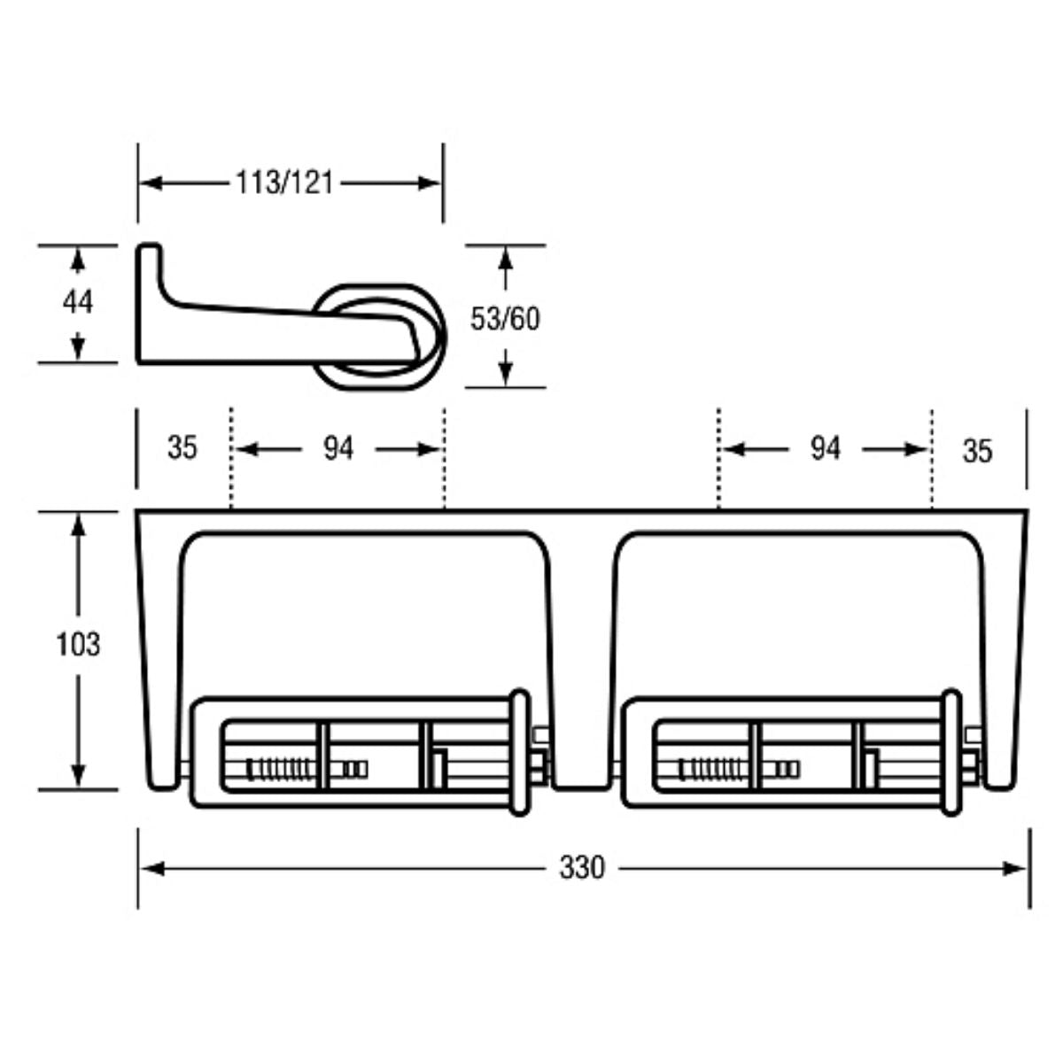 Double Toilet Roll Holder