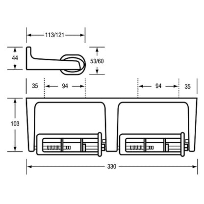 Double Toilet Roll Holder