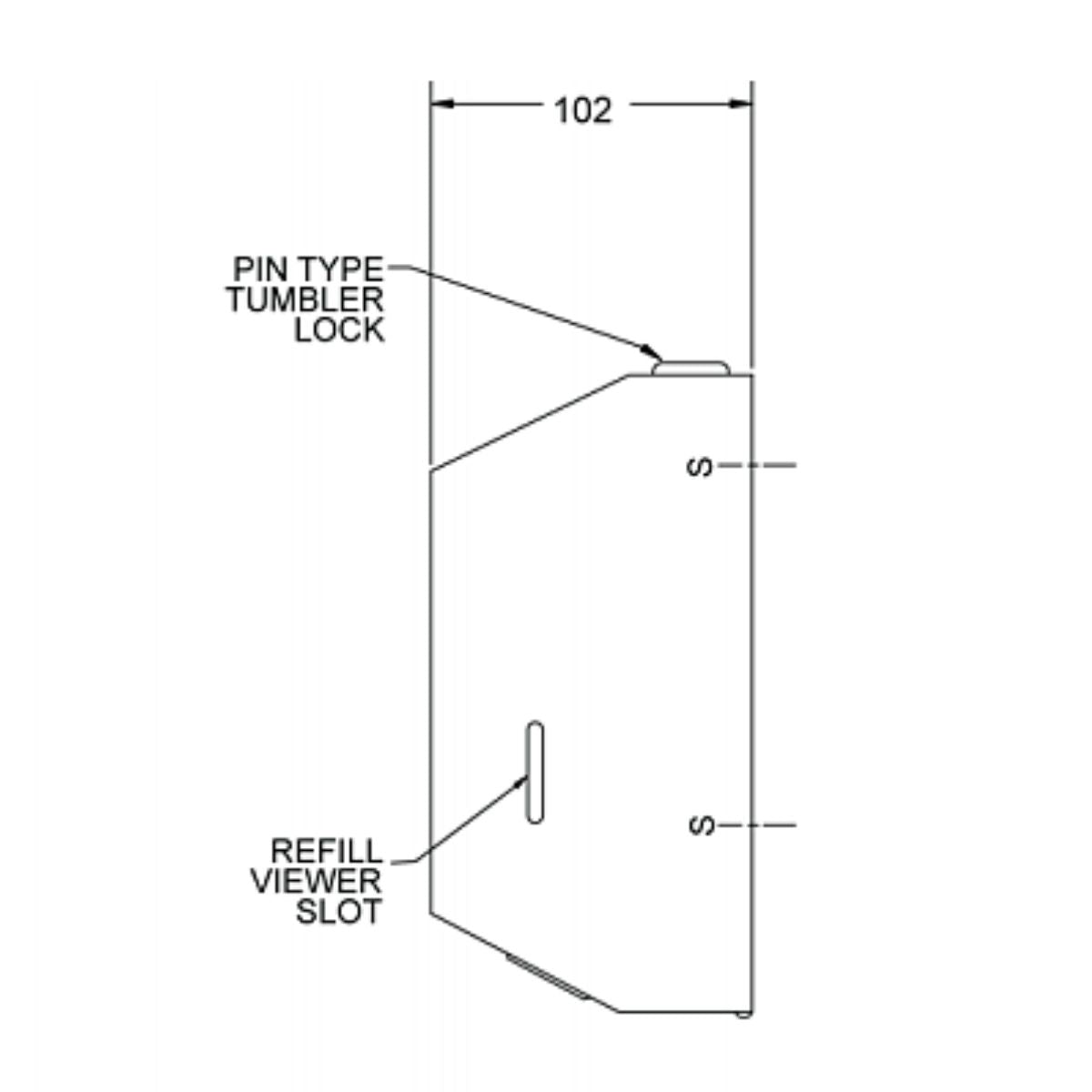  JD Macdonald Paper Towel Dispenser 10-0215-specs