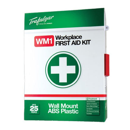 First Aid Kit for Workplace ABS Case Wall Mount WM1 by Ozwashroom