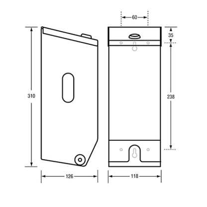 Double Toilet Roll Dispenser