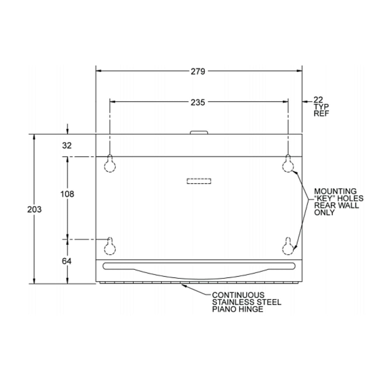  JD Macdonald Paper Towel Dispenser 10-0215-specsheet