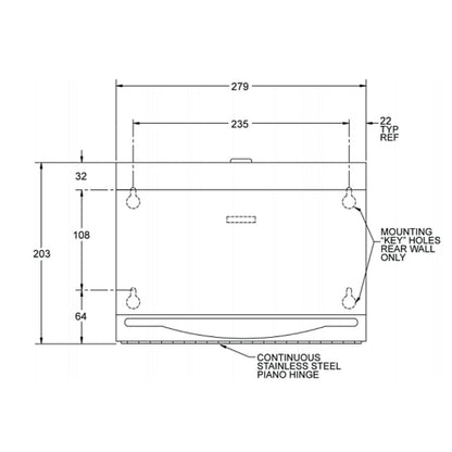  JD Macdonald Paper Towel Dispenser 10-0215-specsheet