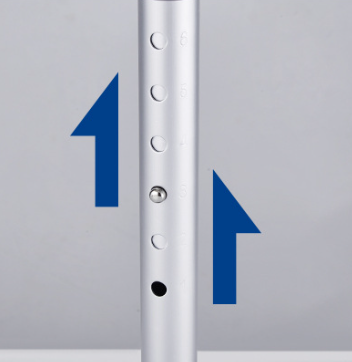 Bath support chair with measurements on a bathroom floor, OzWashroom