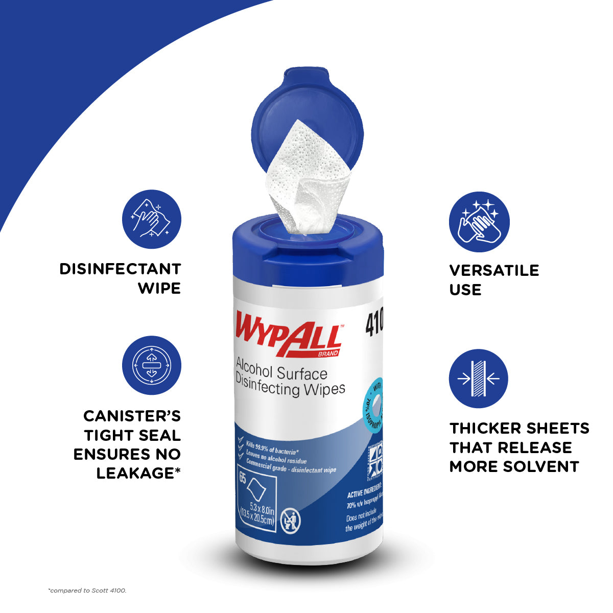 WypAll Alcohol Surface Disinfecting Wipes
