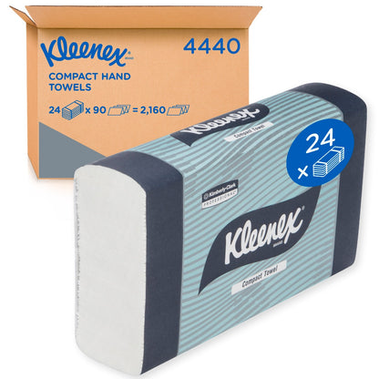 KLEENEX Compact Hand Towel White, 24 Packs