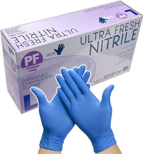 Blue Nitrile Powder Free Gloves 468411