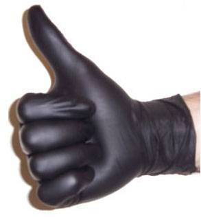 468460 Ultra Fresh Black Nitrile Powder Free Gloves