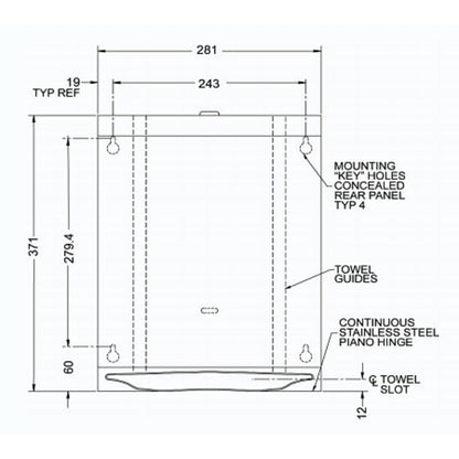  JD Macdonald Paper Towel Dispenser 10-0210-d2