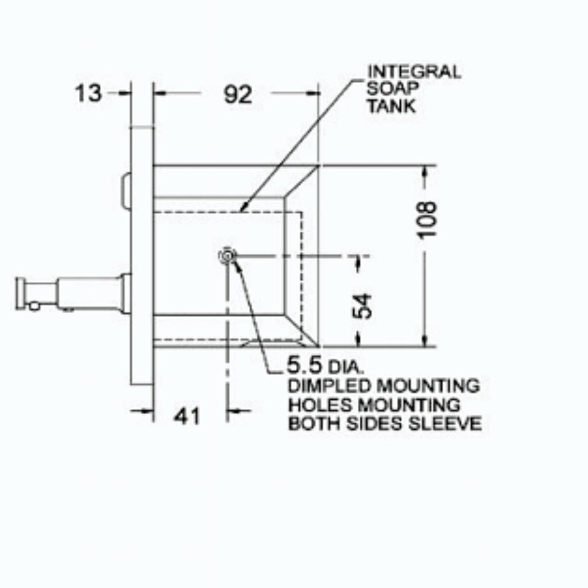 JD Macdonald Soap Dispenser 1.7L 10-0326 