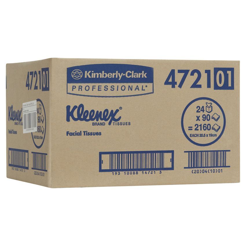 KLEENEX(R) Facial Tissue 2 Ply, 48 Boxes/Case, 100 Tissues/Box