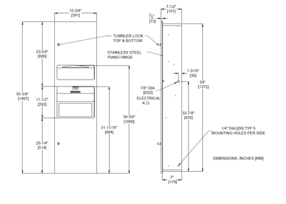 JD Macdonald Recess 3in1 Combination Wall Unit 10-64672-2